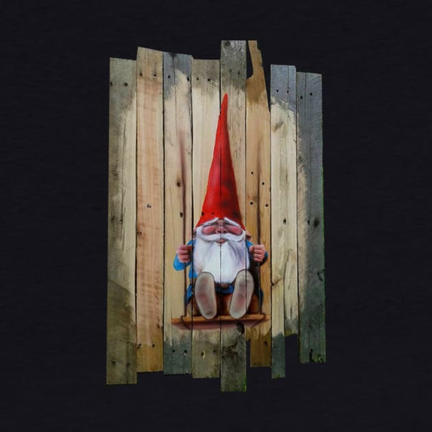 Gnome on a Swing by StephenBibbArt